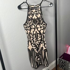 Open back sequin dress